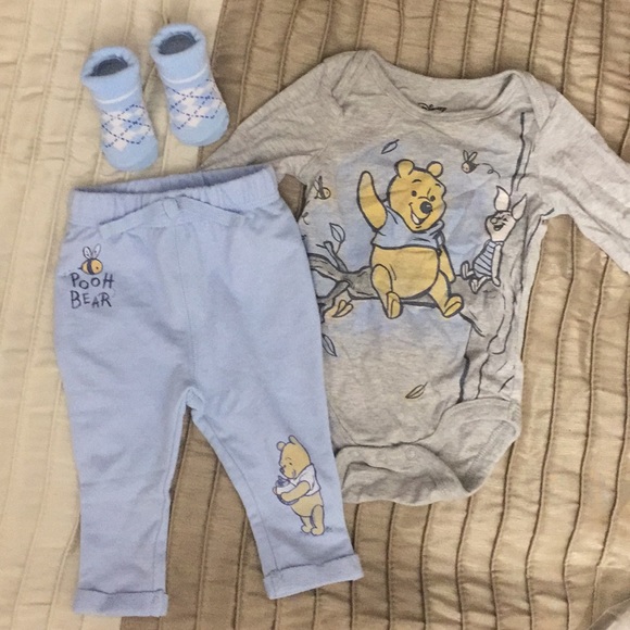 Disney Other - Disney Winnie the Pooh Outfit Set of 3 NWOT